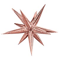 Шар 3D ЗВЕЗДА 104см Составная Rose Gold