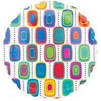 Шар 18", КРИСТАЛ Прямоугольники мульти