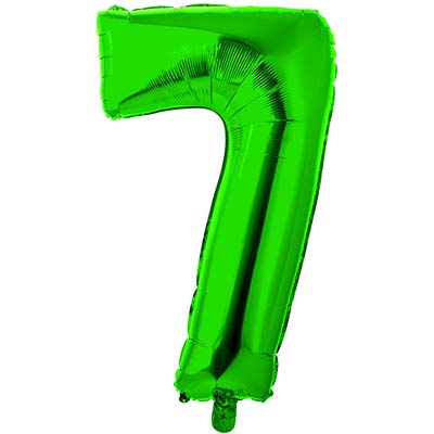 Шар цифра "7", 66см Green