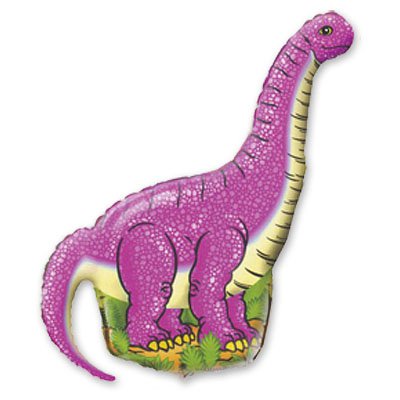 Шар Мини фигура Динозавр розовый
