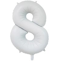 Шар цифра "8", 66см White