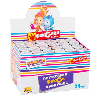 Хлопушка Фиксики 16 см пружинная