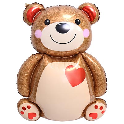 Шар фигура Мишка с сердцем