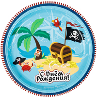 Тарелки малые Пиратский Остров, 6 штук