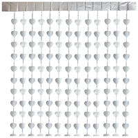 Серебряная Занавес фольг серебряный Сердца 1х2м/G 1501-6803