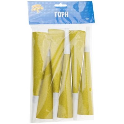 Горн блеск Золото 6шт