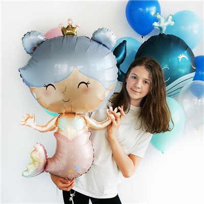 Шар фигура Русалка в короне