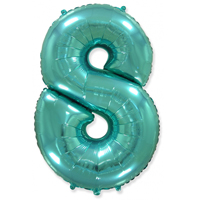 Шарик цифра "8", 101см Tiffany