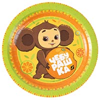 Тарелки Чебурашка, 6 штук