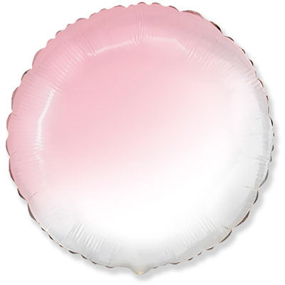 Шарики из фольги Шарик Круг 45см Градиент розовый