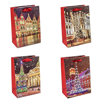 Пакет бум подар НГ Город глит микс 14х20