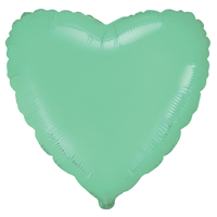 Шар Сердце 45см Пастель Mint