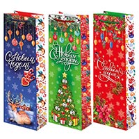 Пакеты бум С НОВЫМ ГОДОМ 12х36см, 3 шт.