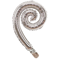 Шар СПИРАЛЬ 43см Silver