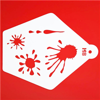 Трафарет для грима Брызги крови