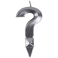 Серебряная Свеча Знак Вопроса, серебро 7см 1502-6596