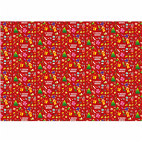 Бумага С Новым годом! 100х70см 5шт