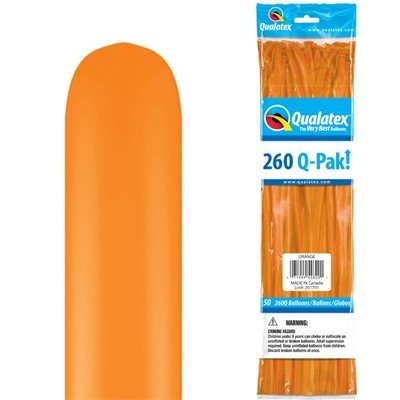 Шары оранжевые Qualatex ШДМ 260 Orange