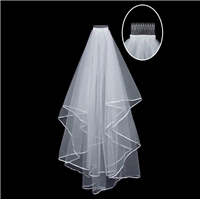 Фата на гребне 60-80см