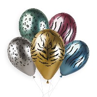Шары 36см хром Животные Сафари