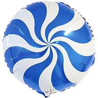 Шарик 45см Конфета голубая