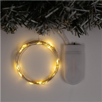 Нить светодиодная 2м 20 LED теплая белая