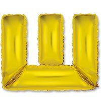 Шар Мини буква "Ш", 36см Gold