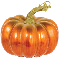 Фигура Тыква металлик пенопласт 12см