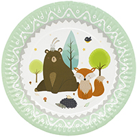 Тарелки большие Лесные Друзья, 6 штук