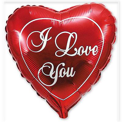 Шарик 45см I Love You Красное сердце