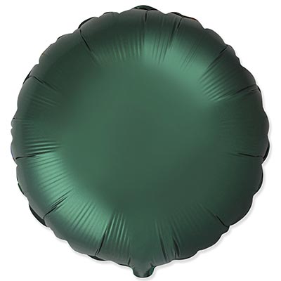 Зеленая Шар круг 45см Сатин Dark Green 1204-1521