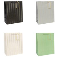 Пакет бум подар Полосы с тис микс 26х32