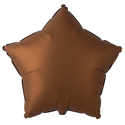 Шоколад Шар Звезда 45см Сатин Chocolate 1204-1382