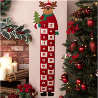 Календарь адвент Олень 21х87см