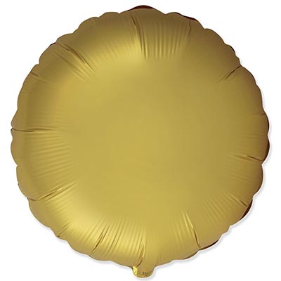 Золотая Шар круг 45см Сатин Lemon 1204-1516