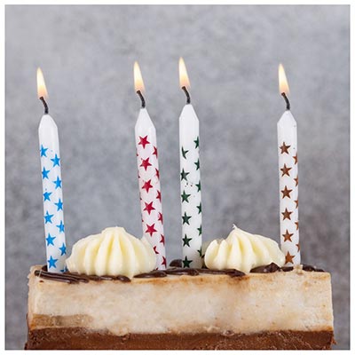 Свечи для торта Свечи для торта Звезды, 24 шт