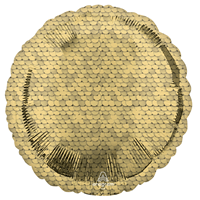 Шар 45см Пайетки Gold
