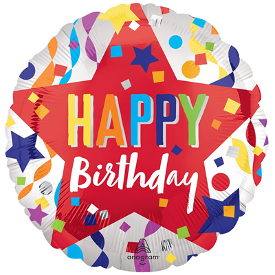 А 18" HB Звезда в круге серпантин S40