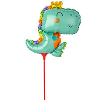 Шар мини фигура Динозаврик в короне