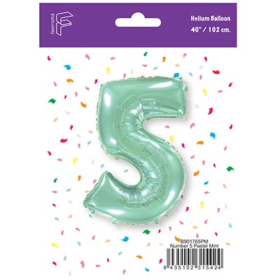 Ф ЦИФРА 5  40" Пастель Mint