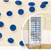 Гирлянда Круги Royal Blue блеск 2,1м 6шт