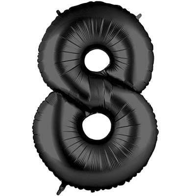 Шар цифра "8", 101см Black