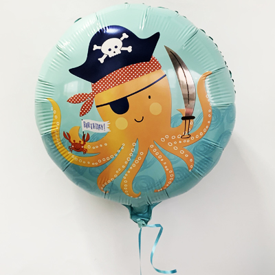 К 18" Подводный мир Happy Birthday