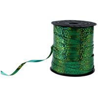 Лента голографическая зелёная Затея