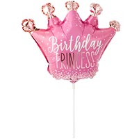 Шар мини фигура HB Корона принцессы розо