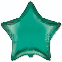 Шар звезда 45см Сатин Green