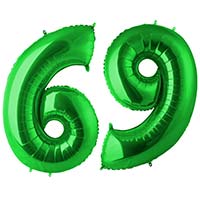 Шар цифра "6 или 9", 102см Green