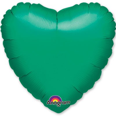 Шарики из фольги Шарик 45см сердце металлик Green