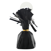 Грузик д/шара Конус черный сатин 170гр