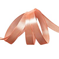 Лента атласная персиковая 12ммх27,4м